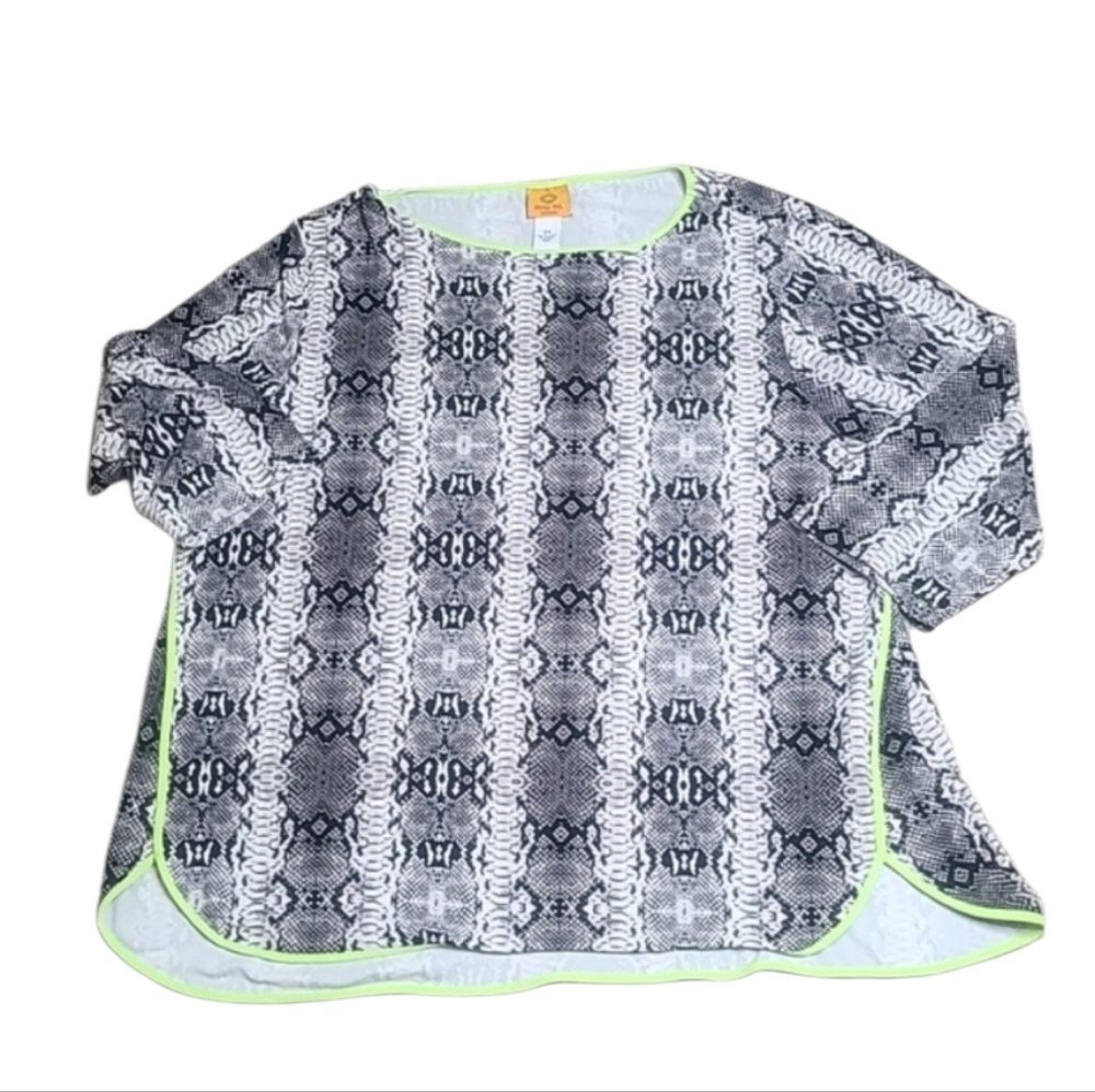 Ruby Rd. Snake Print Top - Picture 2 of 7